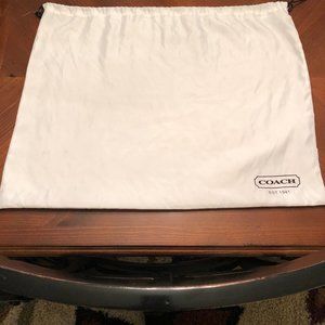 *New* COACH dust bag white
